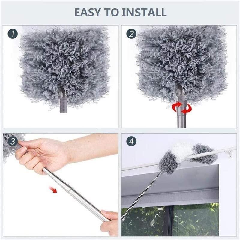 Bendable Mop Duster with Extendable Rod