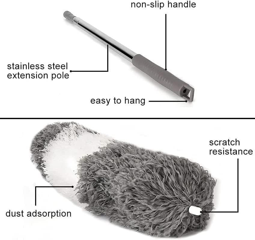 Bendable Mop Duster with Extendable Rod