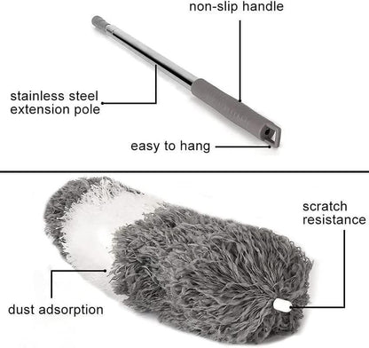 Bendable Mop Duster with Extendable Rod