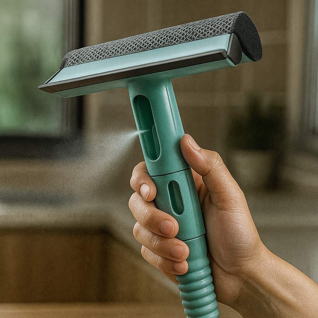 3-in-1 Spray, Scrape & Wipe Cleaning Tool