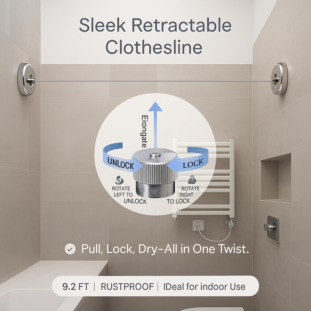 Stainless Steel Retractable Clothesline