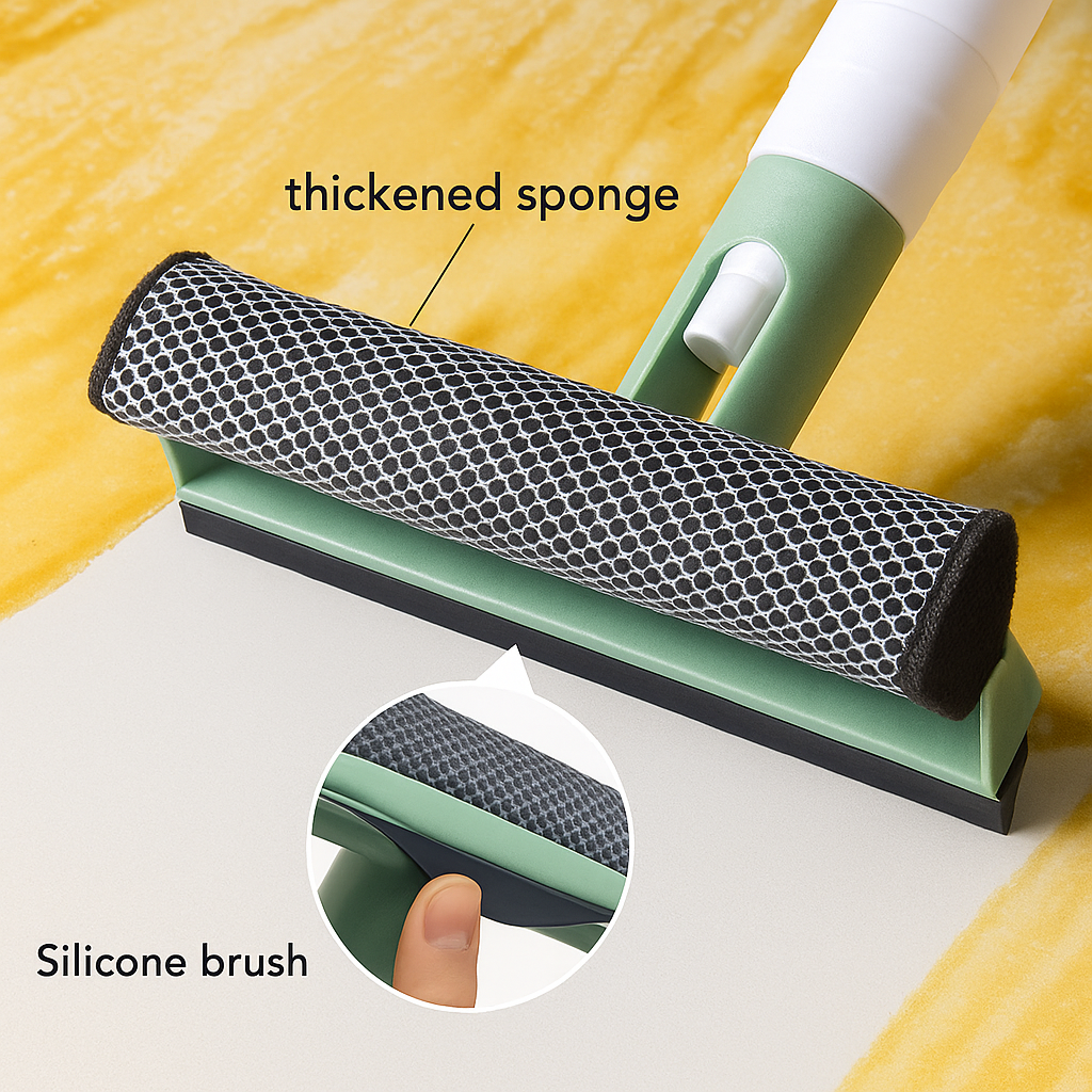 3-in-1 Spray, Scrape & Wipe Cleaning Tool